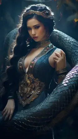 Art Ideas: snake female has a breathtakingly beautiful Egyptian