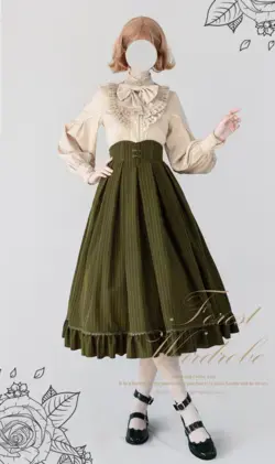 Forest Wardrobe -The Imaginary Forest- Lolita Blouse, Vest and Skirt