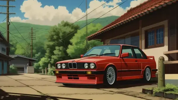 Ghibli Inspired Car Wallpaper