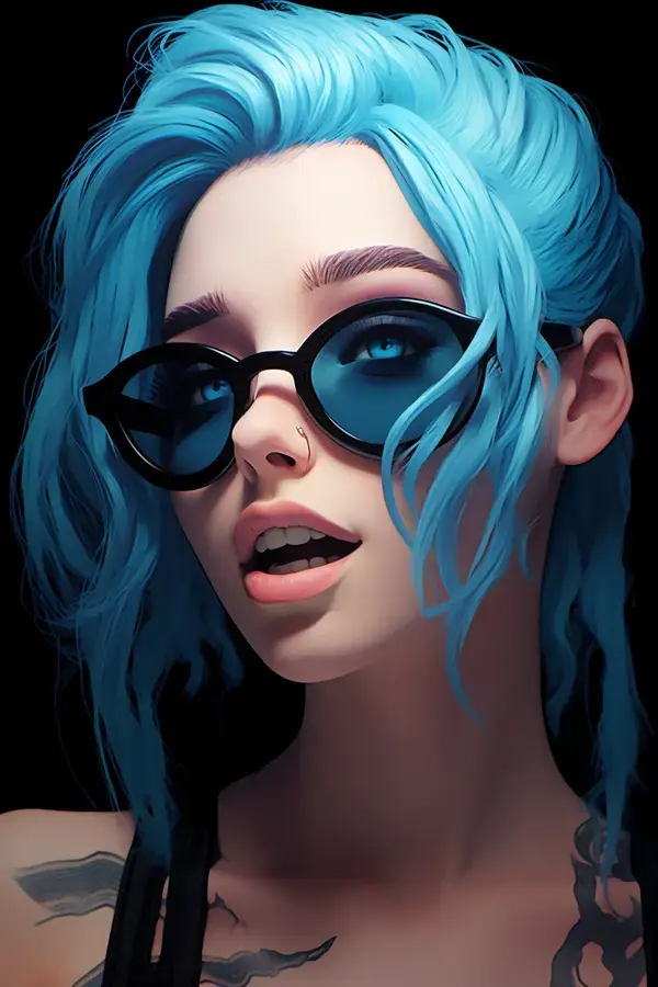 Jinx with fashion glasses