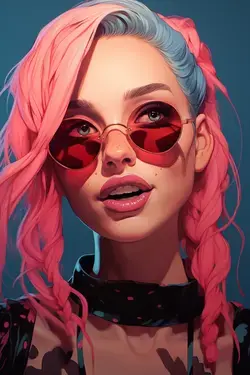 Jinx with fashion glasses