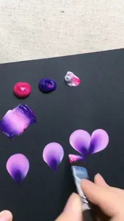 flower paint  using vivid color MIX