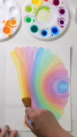 Layered Watercolor Painting