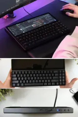 KWUMSY K2 IS A MECHANICAL KEYBOARD THAT CARRIES ITS OWN TOUCH SCREEN