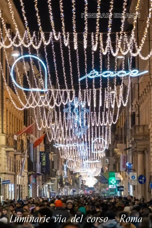 Luminarie via del corso - Roma