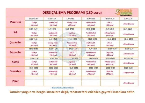 REHBERLİK SERVİSİM