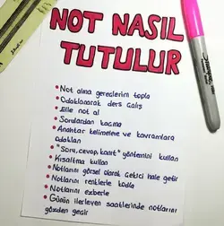 Not Nasıl Tutulur