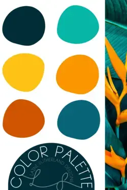 Tropical plant Colour Palette Branding - Laine Sutherland Designs