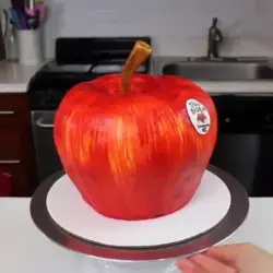 Apple Cake with Military-themed Layers