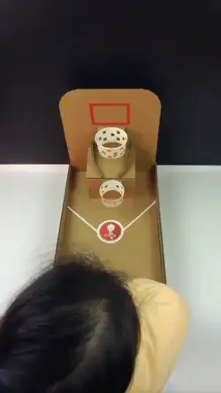 Cardboard Basketball Game for Kids