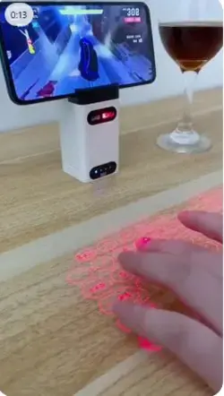 Wireless laser projection