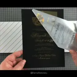 DIY Gold Foil Masquerade Mask Invitation