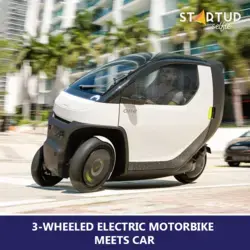 3-wheeled electric motorbike meets car