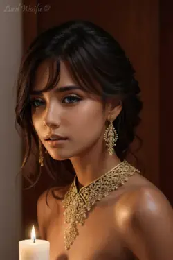 Enchanting Indian Beauty: A Close-Up Portrait