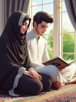 #muslim_couple #husband_wife #couple_praying #couple_avatar #avatar #dp #anime