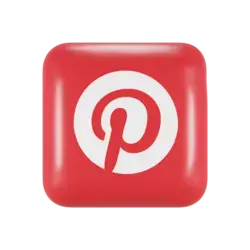 Free Pinterest Logo 3D Logo download in PNG, OBJ or Blend format