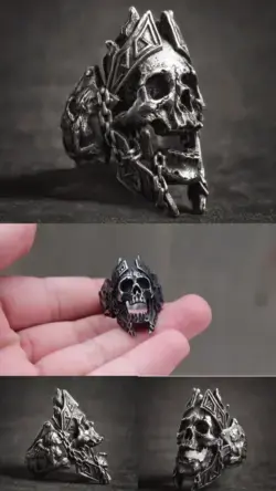 Gods of War Skull Rings 