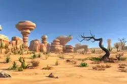 Stylized Desert Nature